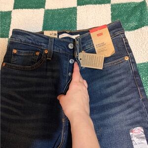 Levi's Dark Blue Straight Jeans